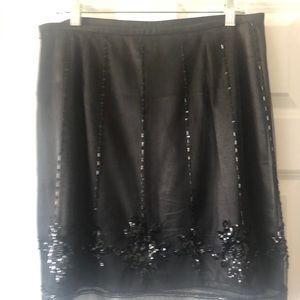 Dressy Loft black skirt
